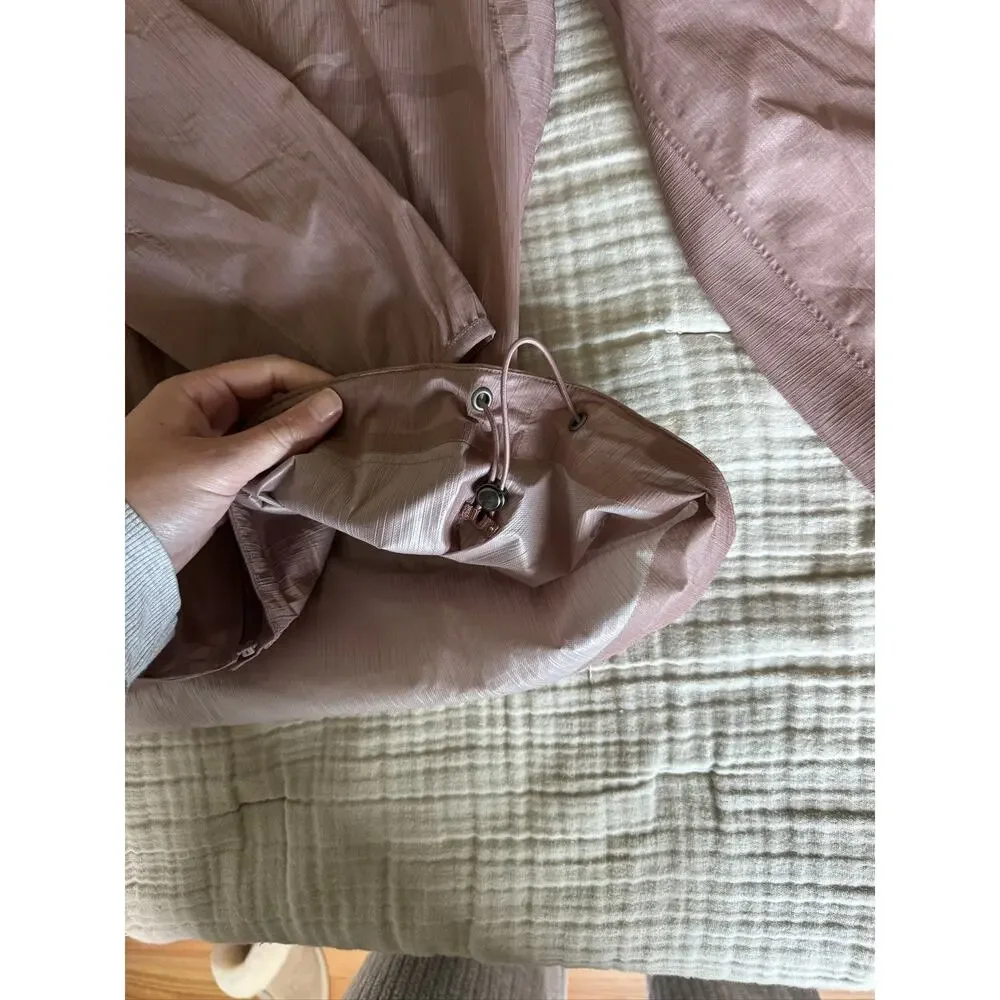 Lululemon Sheerjoy Pink Full Zip Waterproof Hooded Jacket Women's 8 Lightweight - Picture 16 of 16